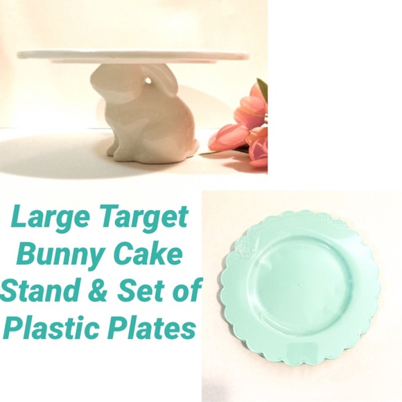 Target Dining Large Target Ceramic Bunny Cake Stand Poshmark